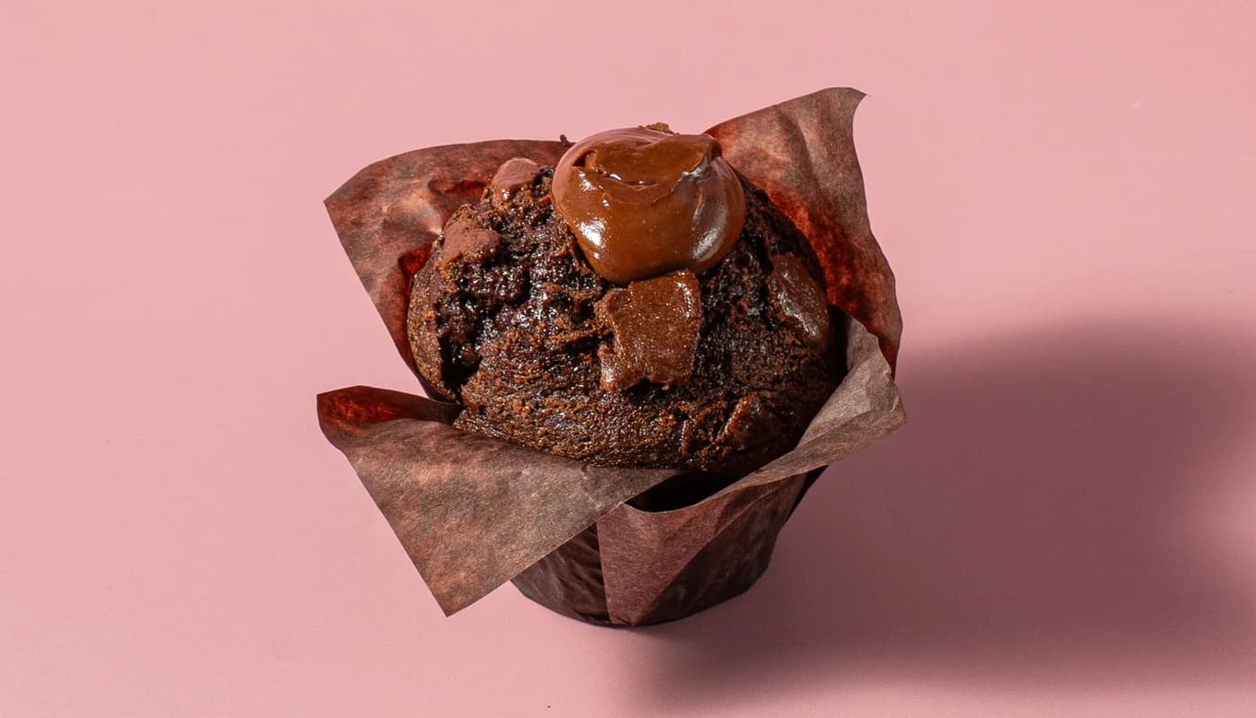 Chocolate praline muffin
