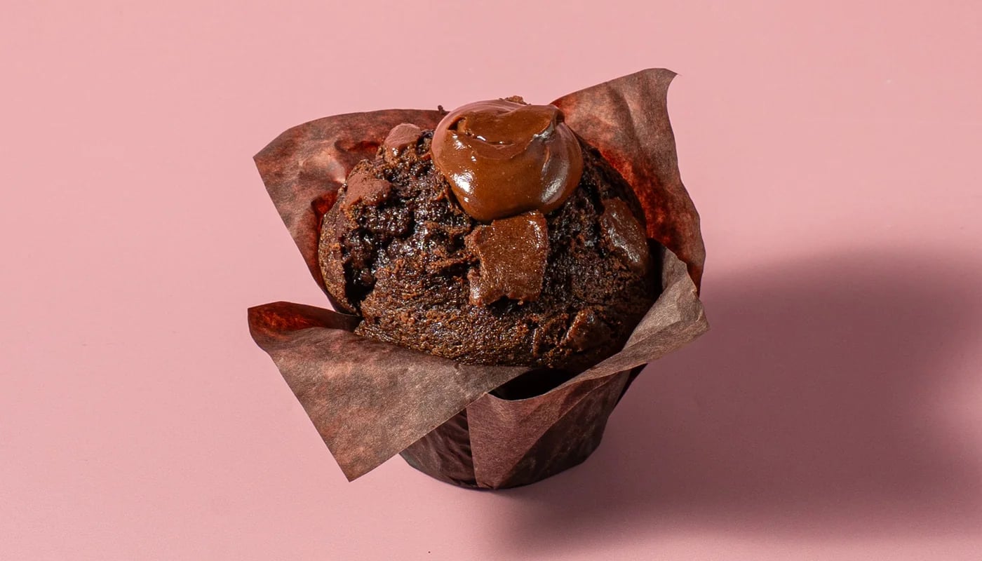Chocolate praline muffin